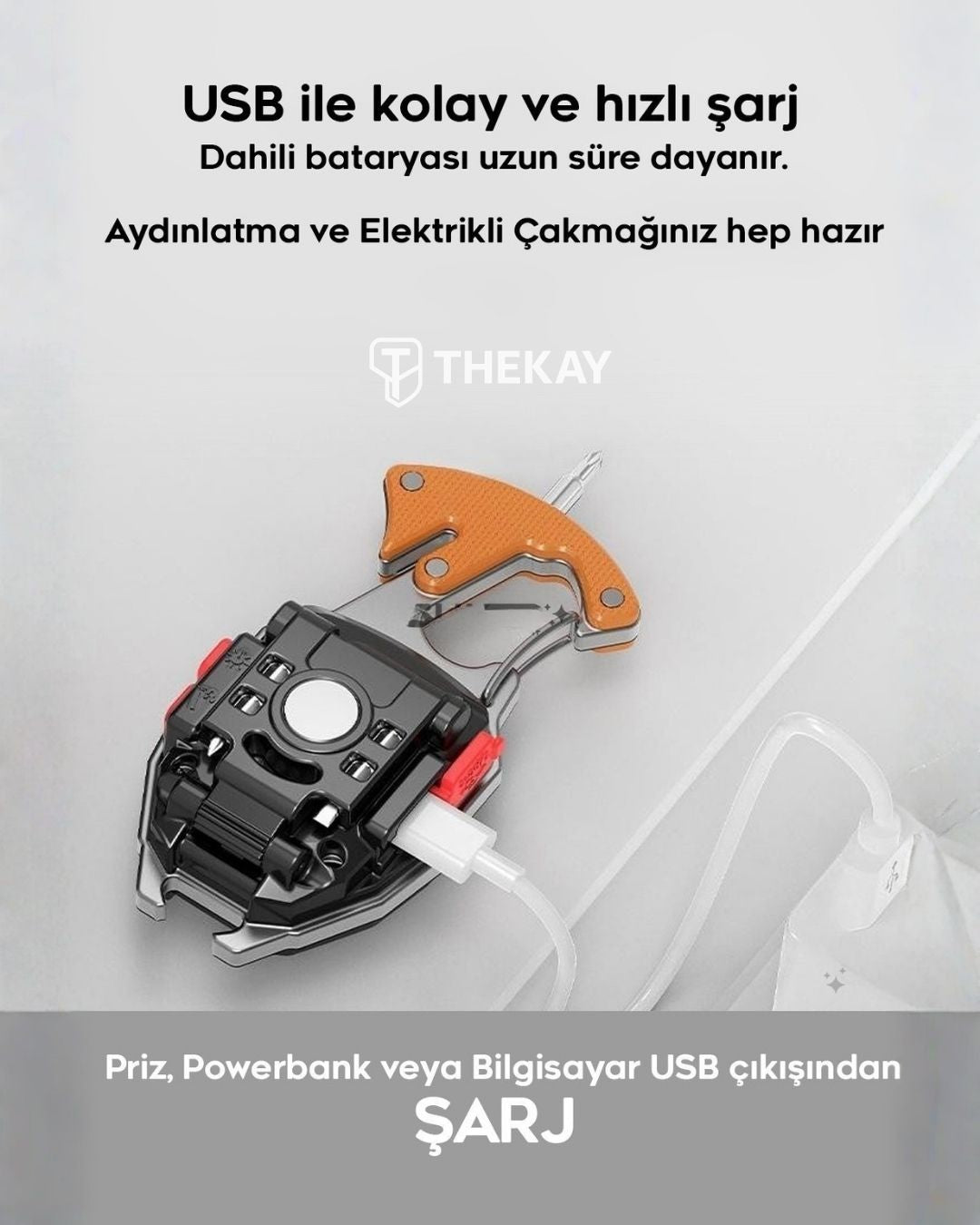 Hayat Işığı Pro | Mıknatıslı, Askılı, Suya Dayanıklı, Fonksiyonel Acil Durum Işığı