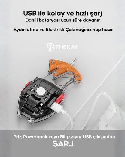 Hayat Işığı Pro | Mıknatıslı, Askılı, Suya Dayanıklı, Fonksiyonel Acil Durum Işığı