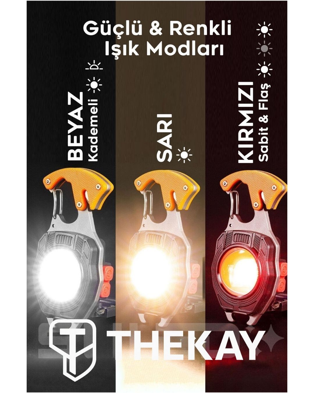 Hayat Işığı Pro | Mıknatıslı, Askılı, Suya Dayanıklı, Fonksiyonel Acil Durum Işığı