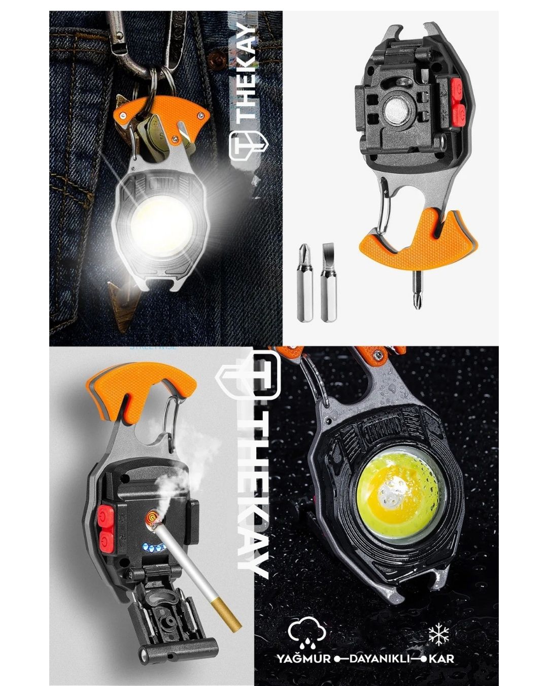 Hayat Işığı Pro | Mıknatıslı, Askılı, Suya Dayanıklı, Fonksiyonel Acil Durum Işığı